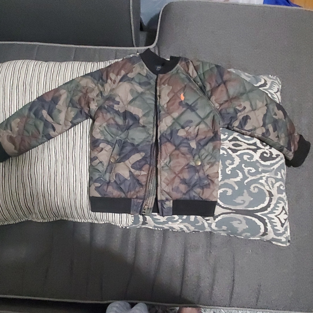 Polo camo flight jacket